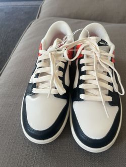 NIKE DUNKS LOW - BLACK/CRIMSON/WHITE