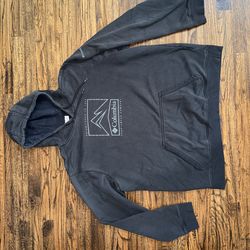 Columbia Sportswear Vintage 90s Faded Black Hoodie Size XL