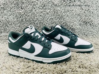 Nike Dunk Low Retro Men's Size 9.5 Vintage Green White Casual Shoes DV0833-111