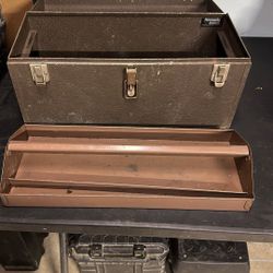 Kennedy Metal Tool Box, 20 X 8 X 8