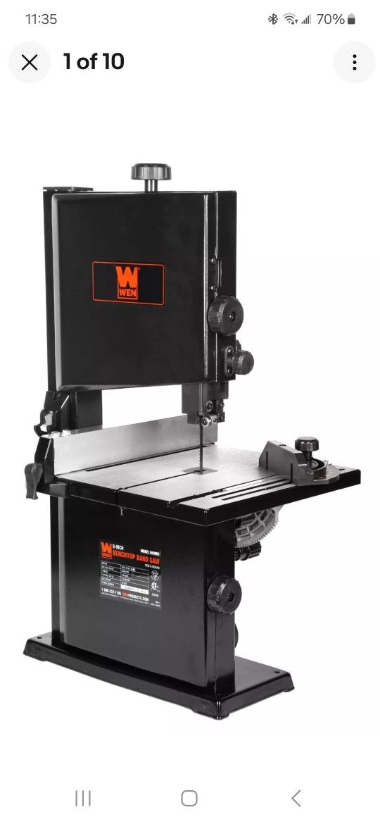 WEN BA3959 2.8-Amp 9-Inch Benchtop Band Saw