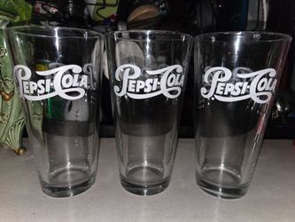 Pepsi-Cola Glass Tumblers Set of 3