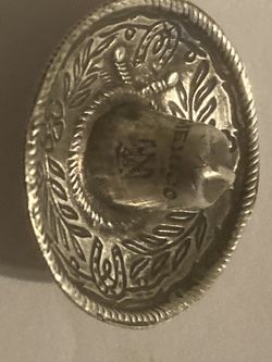 Sterling Silver Sombrero Pin
