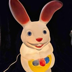 Vintage Easter Bunny Blow Mold 
