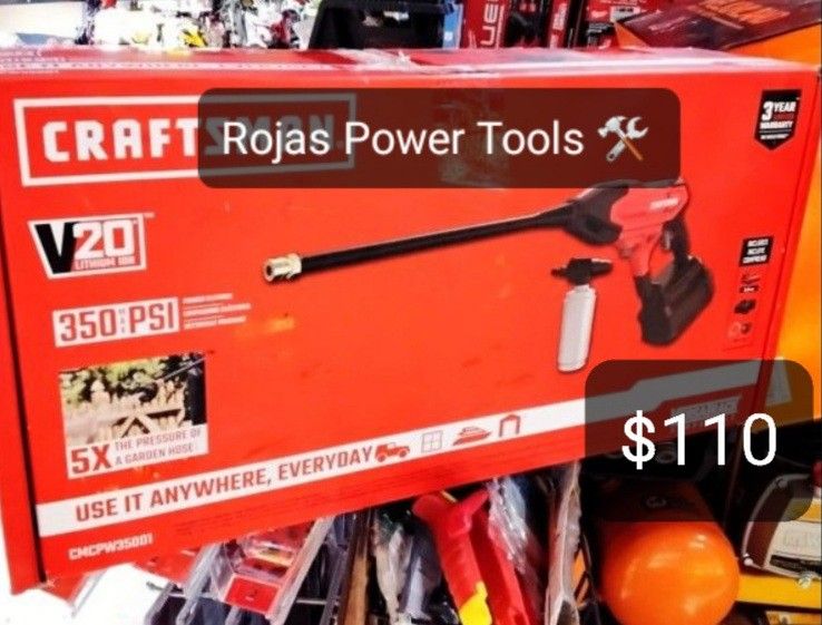 CRAFTSMAN 20V LITHIUM-ION 350PSI MAX POWER CLEANER