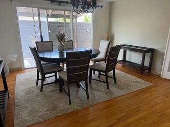 Dining table with 6 chairs
