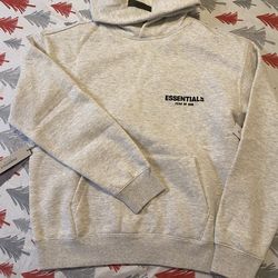 Essentials hoodie light oat sizes MEDIUM AND SMALL (1:1)