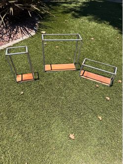 3 rustic shelves