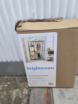 Brightroom Freestanding Metal Closet Kit
