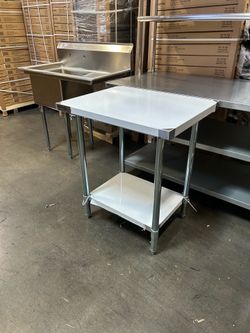 New stainless steel heavy duty table NSF