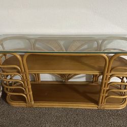 rattan tv stand