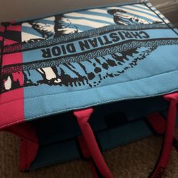 Christian Dior  zebra tote 