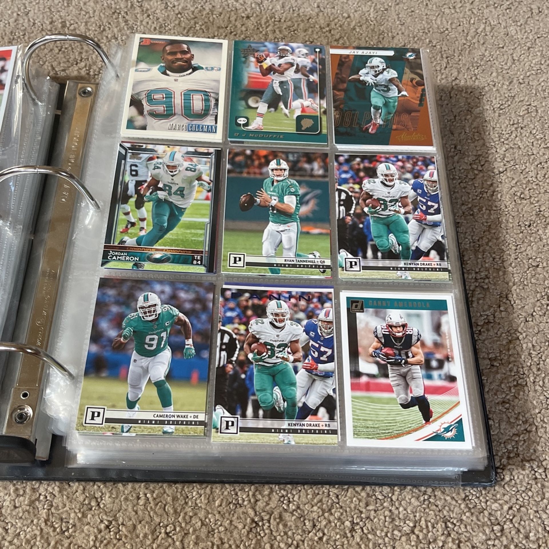 Miami dolphins cards