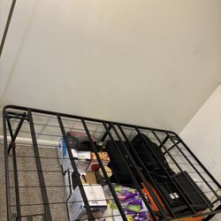 18 Inches High, Sturdy Steel Frame. No Box Spring Needed. Twin, Black 