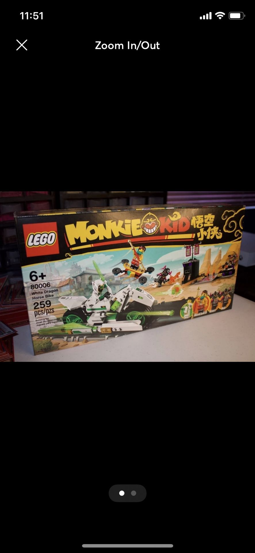 LEGO Monkie Kid White Dragon Horse Bike
