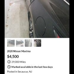 CAR PARTS For Sale 2020 Nissan Maxima Parts Only 