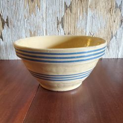 Antique 8" Yelloware Bowl Late 19th To Early 20th Century