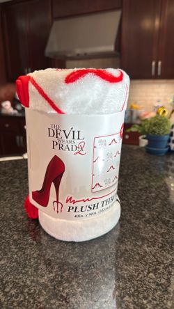 The devil wears Prada plush throw