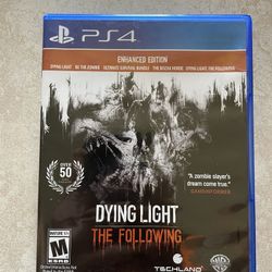 PS4 Dying Light The Following Game