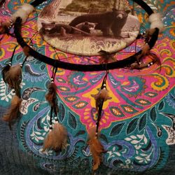 Awesome Bear Dream Catcher, Excellent Condition 