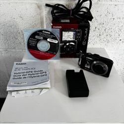 CASIO EXILIM EX-H20G 14.1MP 10x Zoom Digital Camera w/ Charger, Battery, SD Card