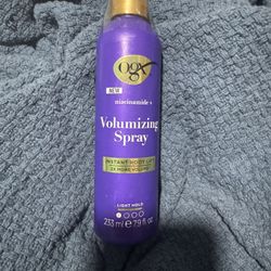 OGX Niacinamide + Volumizing Spray, Volumizing Hair Spray for an Instant Root Lift & 2X More Volume*, Light Hold Blowout for Fine, Flat Hair, Paraben-