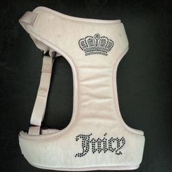 Juicy Contour pink velour pet harness