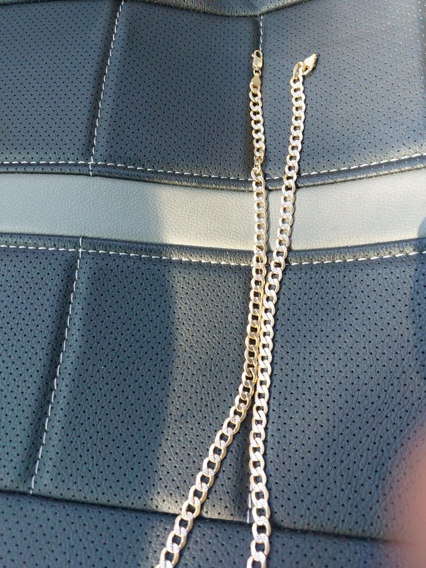 14 k gold chain diamond cut for sale