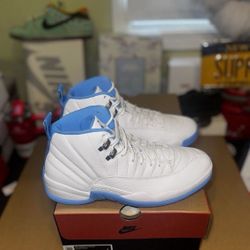 Air Jordan 12 Retro White and University Blue