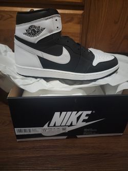 Jordan 1 High Black White Size 14