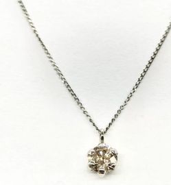 Platinum 20" The Chain Natural Diamante .25 Ct