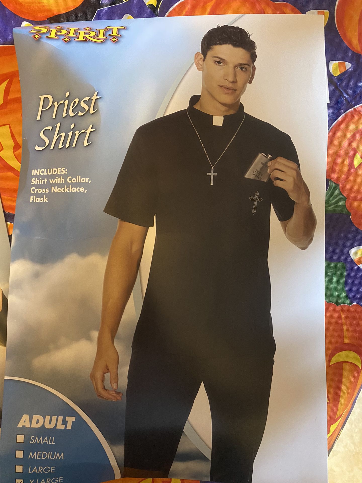 Priest Adult Shirt W/scarf