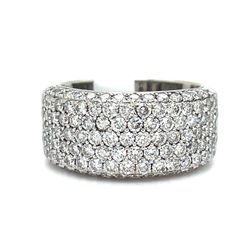 14KT White Gold Diamond  Ring 9.60g 2CTW I SI2 Clarity Size 6-1/2 177812
