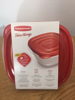 Rubbermaid plastic food containers
