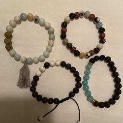 Lava Stone Essential Oil Diffuser Bracelets