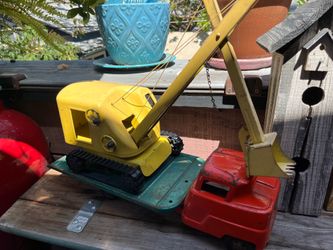 BIG!steam shovel & ramp truck 50s
