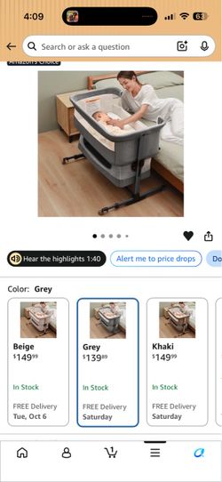 Baby Bedside Bassinet
