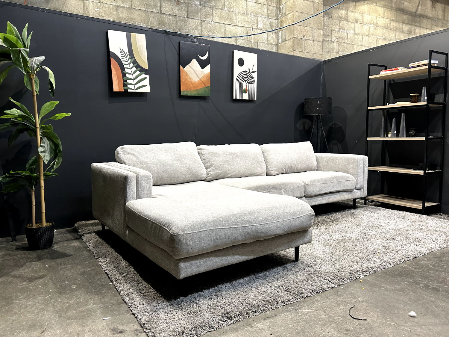 Living Spaces Aquarius Sectional with Chaise - Delivery Available!