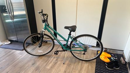 Women’s used Bike with Kickstand in green