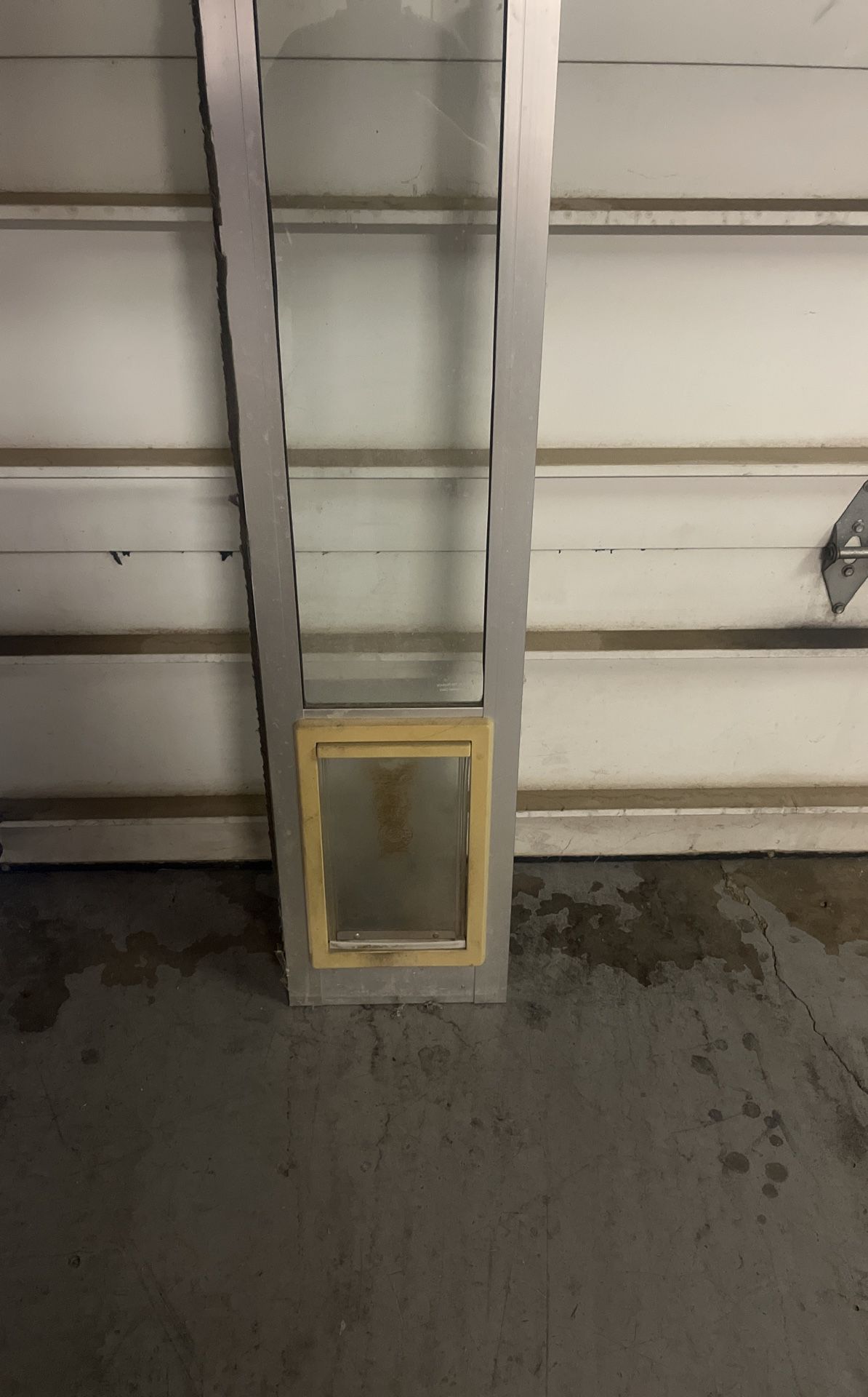 Used Pet Door Sliding Door Insert