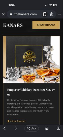 Brand new Whiskey decanter by Kanars