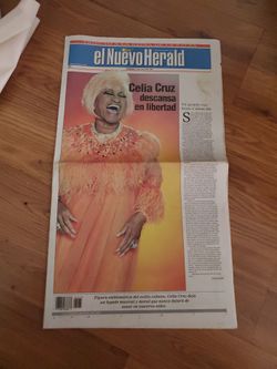 El Nuevo Herald Celia Cruz Tribute Edition 2003