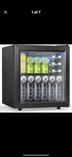 NEW 50 Cans Beverage Refrigerator Beer/Wine Cooler, 1.3 Cu.ft Mini Fridge Cooler,Bar,mancave,garage