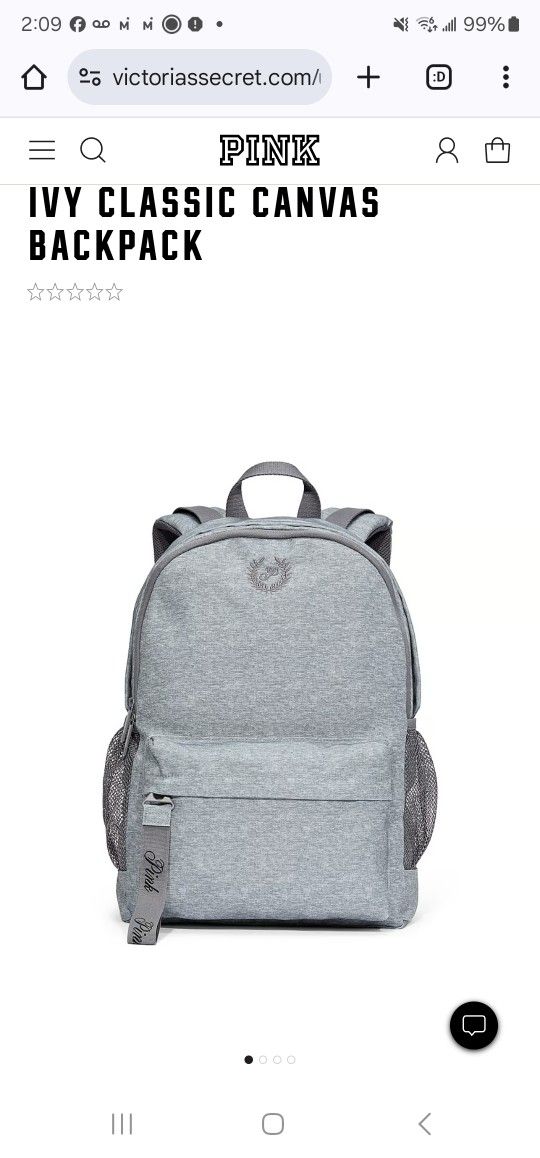 VS PINK Ivy Classic Canvas Backpack
