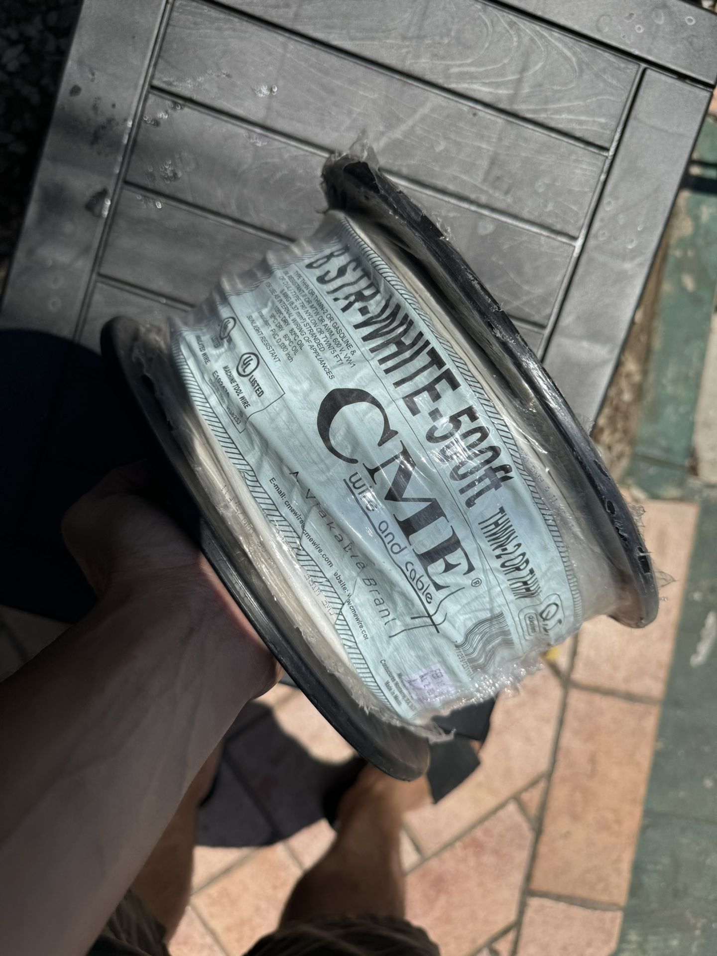 500 ft. 8 Black Stranded CU SIMpull THHN Wire