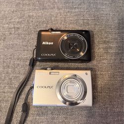 2 Nikon Coolpix Cameras (S4000 + 4100) – Vintage Y2K Digicam Bundle + Batteries