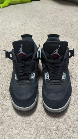 Jordan 4s canvas black