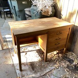 Rustic Wood Desk Drawer 