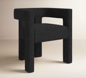 2 dining armchairs - boucle