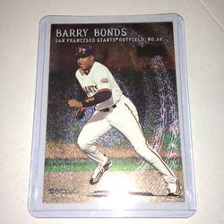 Rare Old Barry Bonds Metal Baseball Card 2000 Fleer Skybox #89 Perfect 